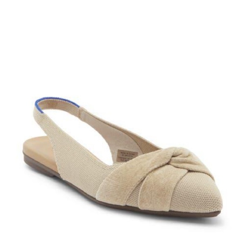 Retired Rothy's “The Twist Point Slingback” in Brioche